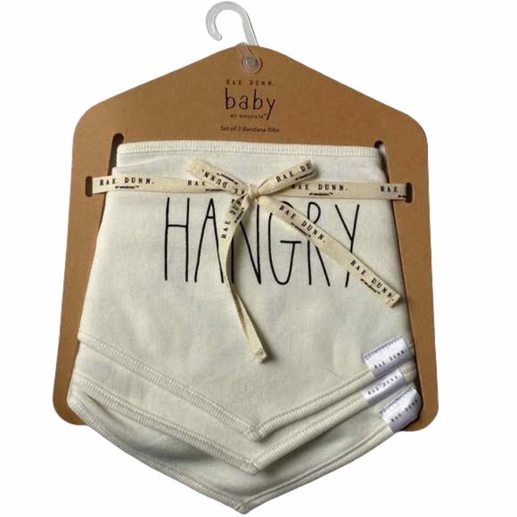 Rae Dunn Other - New - Rae Dunn Baby by Magenta Baby Bandana Bib set 3pc